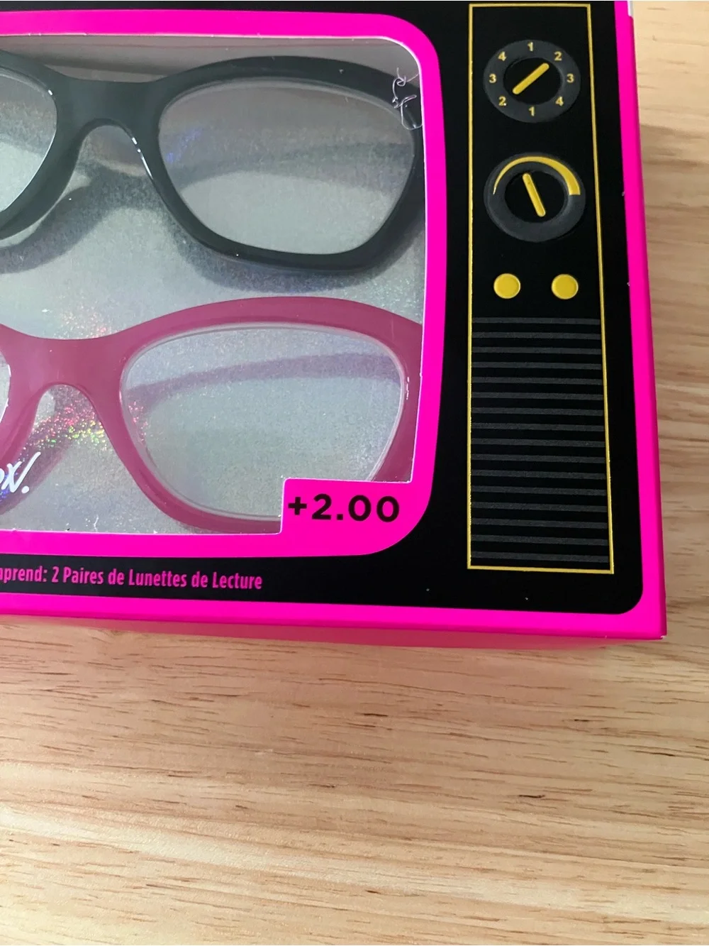 Betsey Johnson Black & Hot Pink Reading Glasses Duo